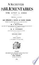 Archives parlementaires de 1787 à 1860