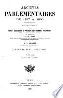 Archives parlementaires de 1787 à 1860