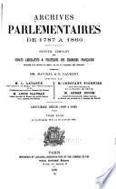 Archives parlementaires de 1787 à 1860