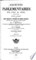 Archives parlementaires de 1787 à 1860