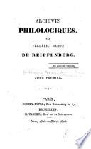 Archives philologiques