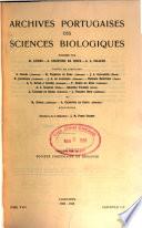 Archives portugaises des sciences biologiques