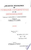 Archives Roumaines de Pathologie Expérimentale Et de Microbiologie