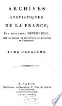 Archives statistiques de la France