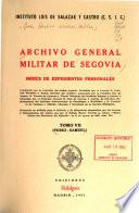 Archivo General Militar de Segovia