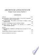 Archivum Linguisticum