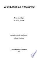 Argent, politique et corruption