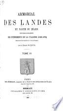 Armorial des Landes et partie de Béarn, suivi de la relation des évennements de la Chalosse (1638-1670)
