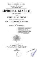 Armorial général des registres de la noblesse de France