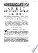 Arrêt du Conseil d'Etat qui ordonne que les notaires de Feurs et de Montbrison, etc., seront tenus de communiquer aux préposés des domaines leurs minutes, etc. 6 décembre 1768