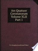Ars Quatuor Coronatorum, Volume XLII, Part 1