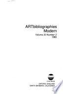 Artbibliographies Modern