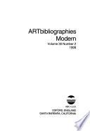 Artbibliographies Modern