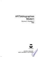 Artbibliographies Modern