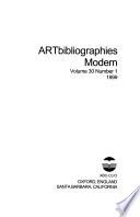 Artbibliographies Modern