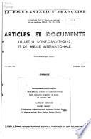 Articles et documents