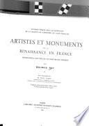 Artistes et monuments de la renaissance en France