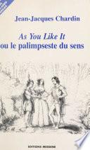 «As you like it», de William Shakespeare