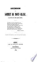 Ascensions du Mont-Rose et du Mont-Blanc en juillet 1863