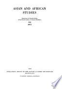 Asian and African Studies