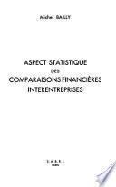 Aspect statistique des comparaisons financières interentreprises