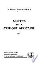Aspects de la critique africaine