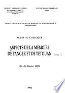 Aspects de la mémoire de Tanger et de Tétouan