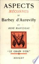 Aspects méconnus de Barbey d'Aurevilly
