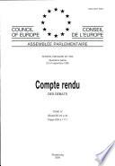 Assemblée parlementaire Compte rendu des débats Session de 1999 (Quatrième partie, tome IV), septembre 1999