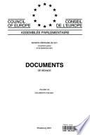 Assemblée parlementaire Document de Séance Session ordinaire 2001 (quatrième partie), Volume VIII