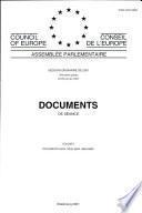 Assemblée parlementaire Documents de séance Session ordinaire 2001 (Première partie), Volume I