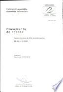 Assemblée Parlementaire Documents de séance Session ordinaire de 2004 (deuxième partie), avril 2004, Volume IV (2004)