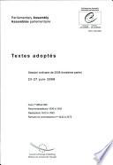 Assemblee Parlementaire - Textes Adoptes