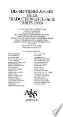 Assises de la traduction littéraire