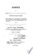 Assises du Royaume de Jérusalem