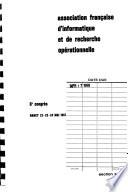Association française d'informatique et de recherche opérationnelle