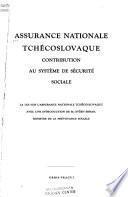 Assurance nationale tchécoslovaque contribution au système de sécurité sociale