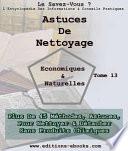 Astuces de nettoyage, économiques et naturelles