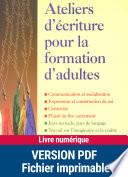 Ateliers d'écriture pour la formation d'adultes
