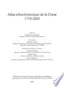 Atlas ethnohistorique de la Corse, 1770-2003