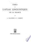 Atlas linguistique de la France: France (originally published 1902-1910)