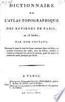 Atlas topographique en 16 feuilles des environs de Paris