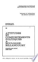 Attitudes et comportements politiques à Boulogne-Billancourt