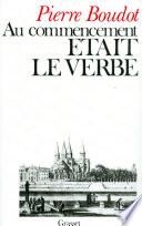 Au commencement était le verbe