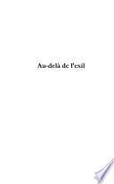 Au-delà de l'exil Tome 1