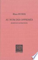 Au nom des opprimés