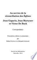 Au service de la réconciliation des églises