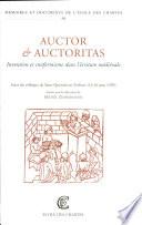 Auctor et auctoritas
