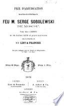 Auktionskatalog, Bücher von Serge Sobolewski, 14. Juli 1873