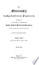 Aus Metternich's nachgelassenen papieren: th., 3.-7. bd. Friedens-aera. 1816-1848